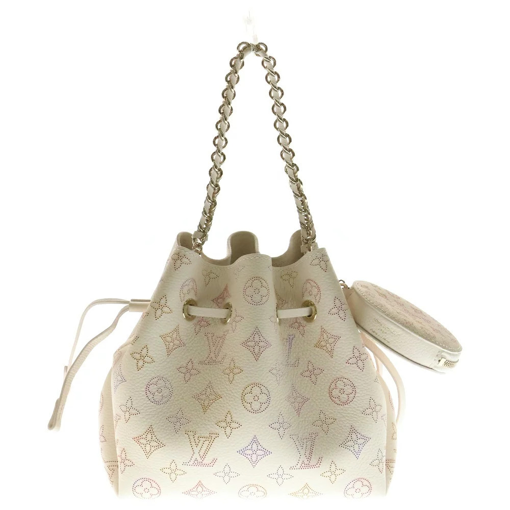 Louis Vuitton Bag Bella White Dream Cream Leather Shoulder Mahina